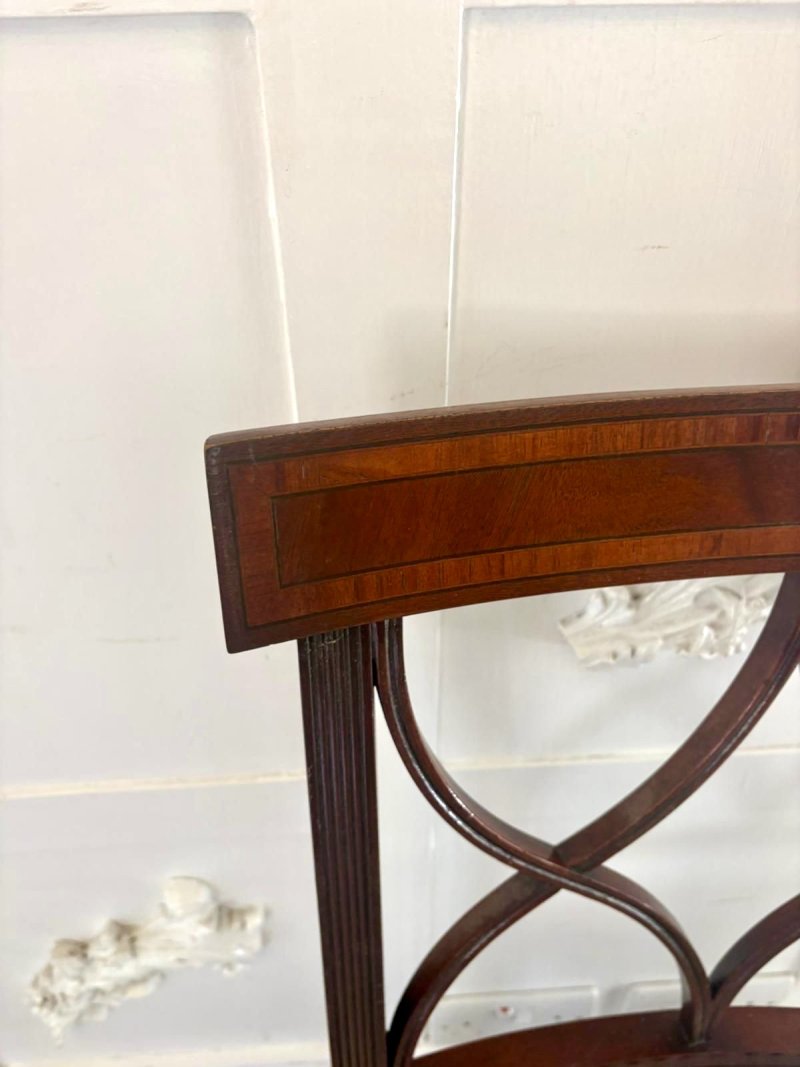 Set of 8 Antique Quality Mahogany Dining Chairs